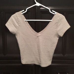 Vneck crop top
